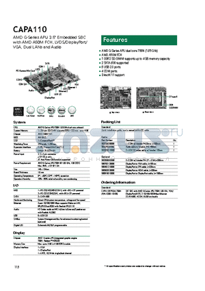 CAPA110VPGGA-T56N datasheet - AMD A50M FCH
