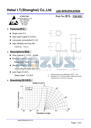 530LB5C datasheet - LED