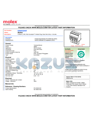 395032004 datasheet - 3.50mm (.138