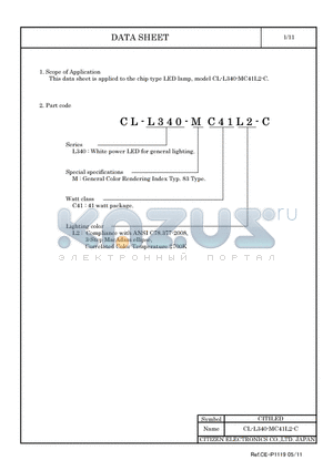 CL-L340-MC41L2-C datasheet - LED lamp