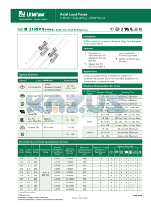 0216002.MXESPP datasheet - Axial Lead Fuses