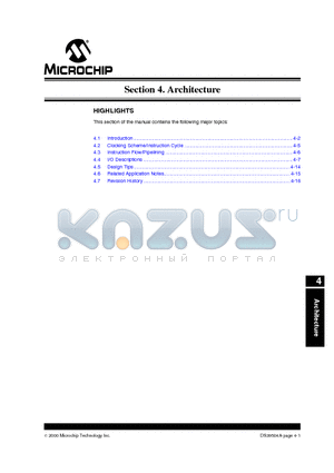 39504 datasheet - Section 4. Architecture