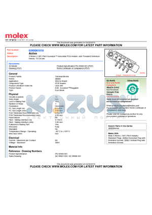 395061010 datasheet - 3.50mm (.138