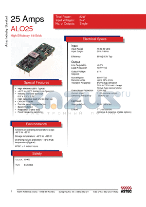 ALO25F24N-6S datasheet - 25 Amps