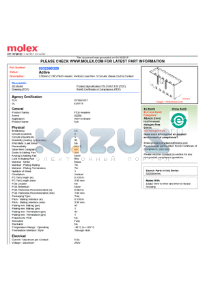 53258-0329 datasheet - 3.50mm (.138