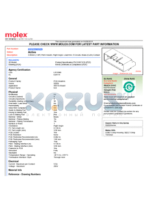 53259-0929 datasheet - 3.50mm (.138