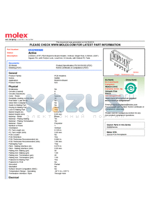 53290-0880 datasheet - 2.00mm (.079