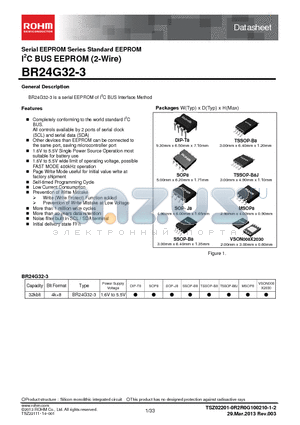 BR24G24-3TR datasheet - Serial EEPROM Series Standard EEPROM I2C BUS EEPROM (2-Wire)