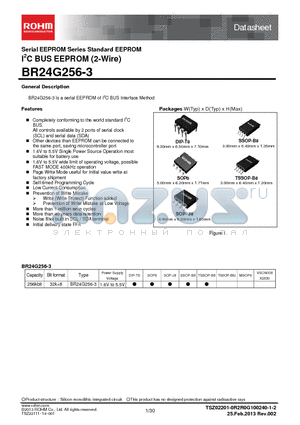 BR24G256F-3 datasheet - Serial EEPROM Series Standard EEPROM