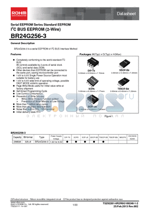 BR24G256FV-3 datasheet - Serial EEPROM Series Standard EEPROM