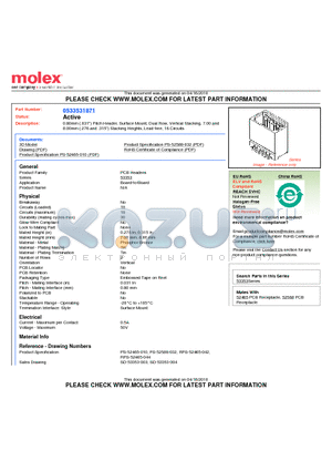 53353-1871 datasheet - 0.80mm (.031