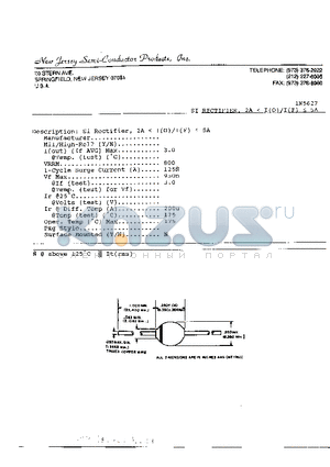 1N5627 datasheet - SI RECTIFIER