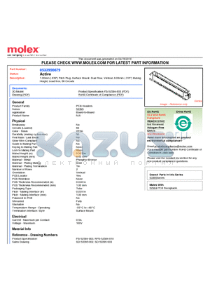 53395-6679 datasheet - 1.00mm (.039