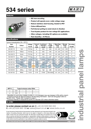 534 datasheet - 534 series