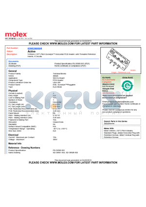 395260004 datasheet - 5.00mm (.197