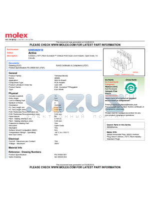 395282010 datasheet - 5.00mm (.197