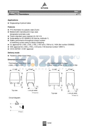 B59209J0080A010 datasheet - Degaussing of picture tubes