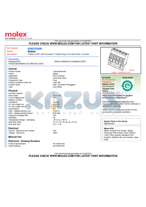 395333005 datasheet - 5.08mm (.200