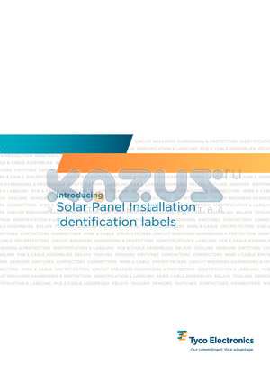 CL3804-000 datasheet - Solar Panel Installation Identification labels