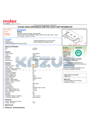 53780-0470 datasheet - 1.25mm (.049