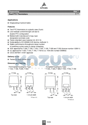 B59563T0060 datasheet - Degaussing of picture tubes