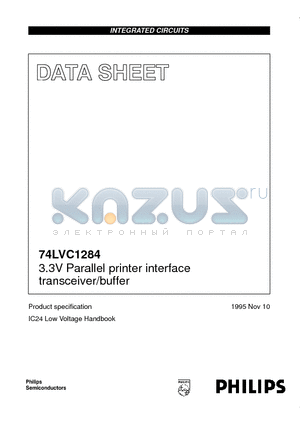 74LVC1284PW datasheet - 3.3V Parallel printer interface transceiver/buffer