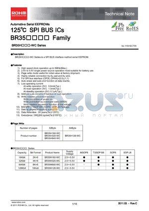 BR35H160-WC_10 datasheet - Automotive Serial EEPROMs