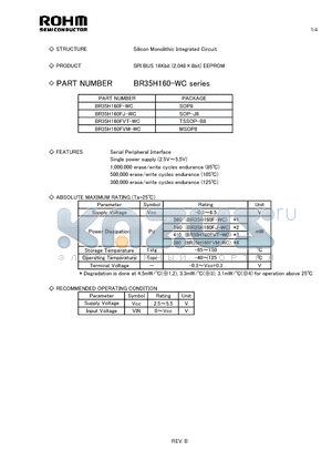 BR35H160F-WC datasheet - Silicon Monolithic Integrated Circuit