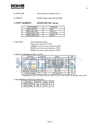 BR35H160FVM-WC datasheet - Silicon Monolithic Integrated Circuit