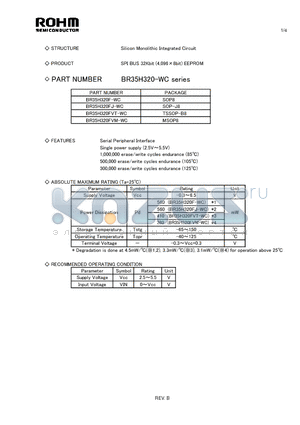 BR35H320FJ-WC datasheet - Silicon Monolithic Integrated Circuit