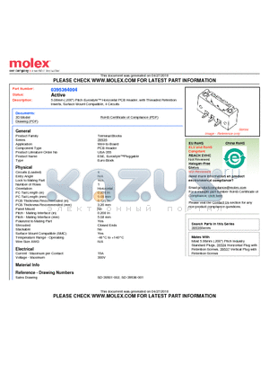 395364004 datasheet - 5.08mm (.200