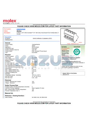 395434305 datasheet - 5.00mm (.197