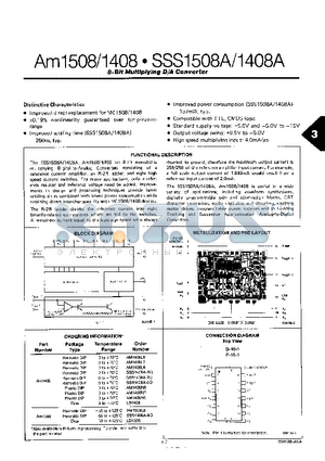 AM1408L7 datasheet - 8-Bit Multiplying D/A Converter