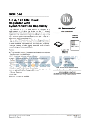 1N5819 datasheet - 1.5 A, 170 kHz, Buck Regulator with Synchronization Capability