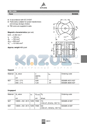 B65686-A-R27 datasheet - PM 74/59