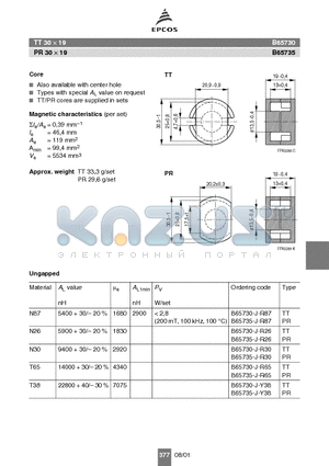 B65730 datasheet - PR 30  19