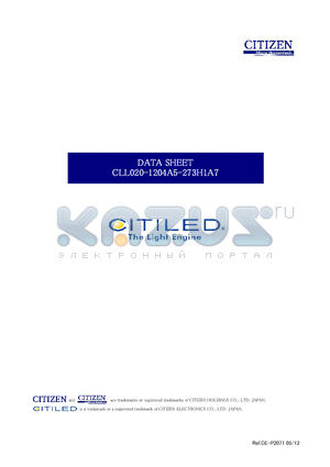 CLL020-1204A5-273H1A7 datasheet - Applied to the LED package