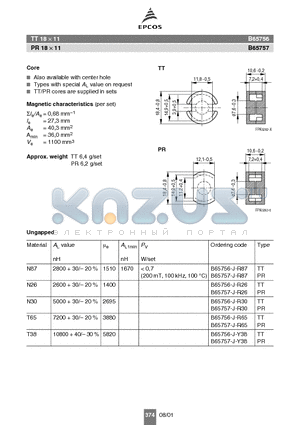 B65757-J-R65 datasheet - PR 18  11