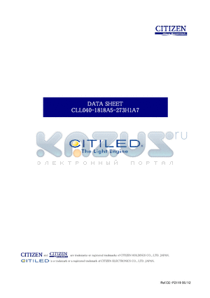 CLL040-1818A5-273H1A7 datasheet - Applied to the LED package