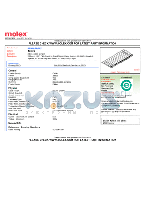 0250010607 datasheet - 2.54mm (.100