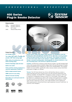 5451 datasheet - Plug-in Smoke Detector
