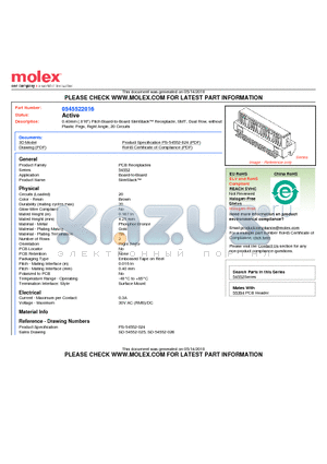 54552-2016 datasheet - 0.40mm (.016