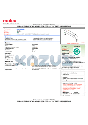 54561-6401 datasheet - 2.54mm (.100