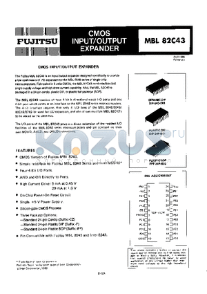 DIP-24P-M01 datasheet - CMOS INPUT/OUTPUT EXPANDER