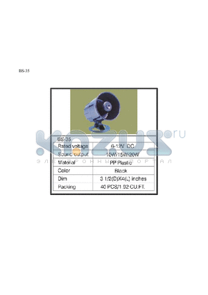 BS-35 datasheet - BS-35