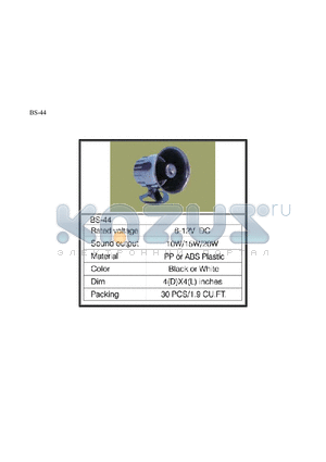 BS-44 datasheet - BS-44