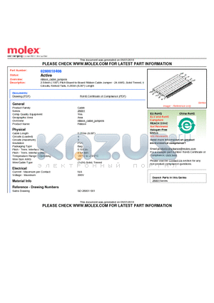 0260010408 datasheet - 2.54mm (.100