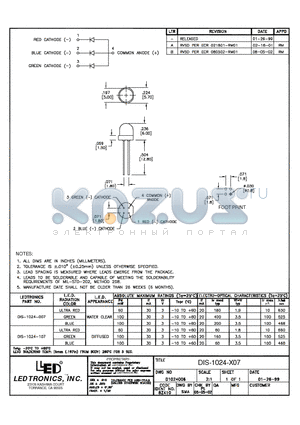 DIS-1024-X07 datasheet - DIS-1024-X07