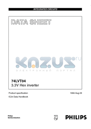 74LVT04 datasheet - 3.3V Hex inverter