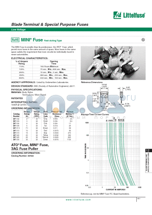 297005 datasheet - Blade Terminal & Special Purpose Fuses - Low Voltage